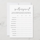 ステラ スキャッターゴリーズ ブライダルシャワー ゲーム カード (正面)