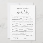 ステラ ブライダルシャワー リブ  -  記入するゲーム 招待状 (正面)