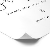 ステラ 遅い夜の軽食 ウェディングサイン ポスター (角)