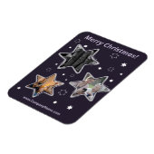 ステリカスタムーシニアホーム気に写真クリスマス マグネット (左側)