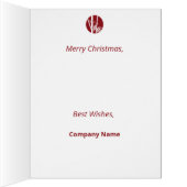 ステリーカスタムフォトレッドライフコーチクリスマスカード (内側(右))