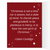 ステリーカスタムフォトレッドライフコーチクリスマスカード (内側(左))