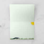 ステルスアリゲーター折り畳みグリーティングカード カード (内部)