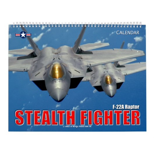 ステルスファイター – F-22Aラプター カレンダー (カバー)