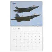 ステルスファイター – F-22Aラプター カレンダー (3月 2027)
