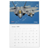 ステルスファイター – F-22Aラプター カレンダー (1月 2027)