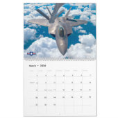 ステルスファイター – F-22Aラプター カレンダー (3月 2026)