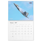 ステルスファイター – F-22Aラプター カレンダー (2月 2027)
