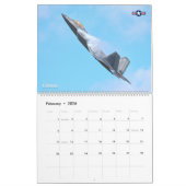 ステルスファイター – F-22Aラプター カレンダー (2月 2026)