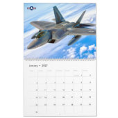 ステルスファイター – F-22Aラプター カレンダー (1月 2027)