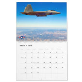 ステルスファイター – F-22Aラプター カレンダー (3月 2026)