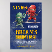 ステルス忍者戦士の誕生日パーティー ポスター (正面)
