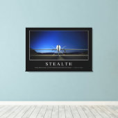 ステルス：感動的引用文 キャンバスプリント (インサイチュ (ウッドフロア))