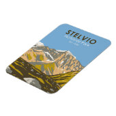 ステルヴィオナショナルパークイタリアセントラルアルプスヴィンテージ マグネット (左側)