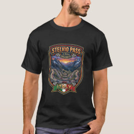 ステルヴィオ峠 - ドロミテの風景道路 Tシャツ