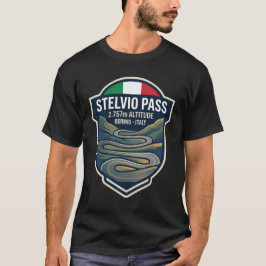 ステルヴィオ峠 - ドロミテス レーシングロード Tシャツ