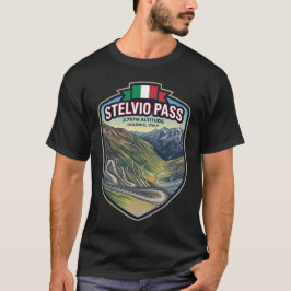 ステルヴィオ峠 - モータースポーツのアルプス越え Tシャツ