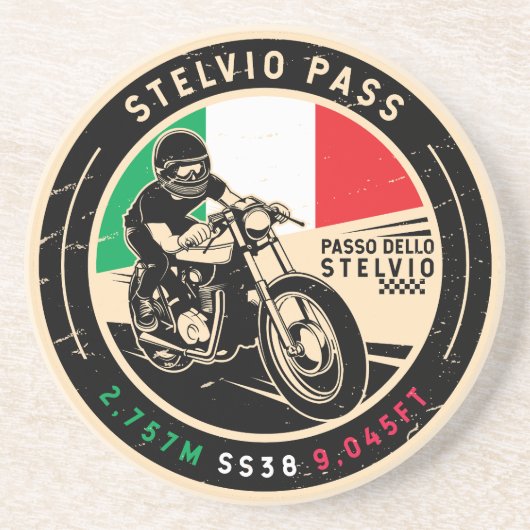 ステルヴィオ峠 | Passo Dello Stelvio |オートバイ コースター (正面)