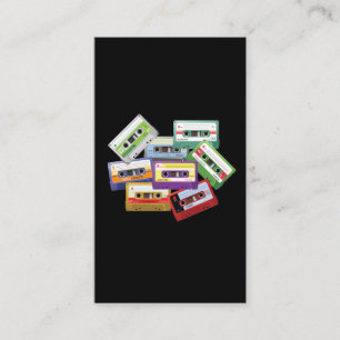 ステレオカセットテープMixtape Radio 80s 90s音楽 名刺