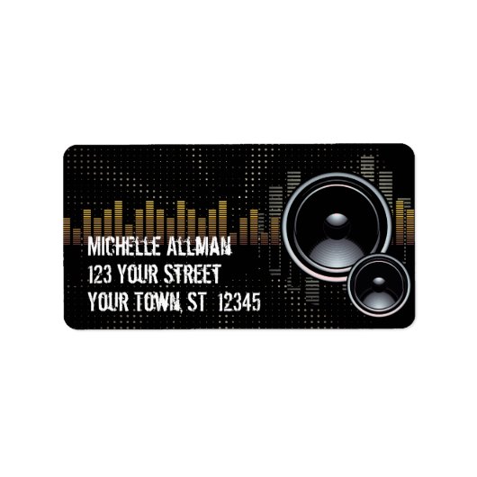 ステレオスピーカエイブリラベル ラベル (正面)