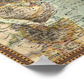 ステレオタイプの地図 – アジア ポスター (角)