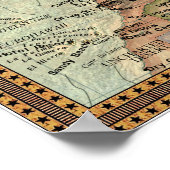 ステレオタイプの地図 – ヨーロッパ ポスター (角)