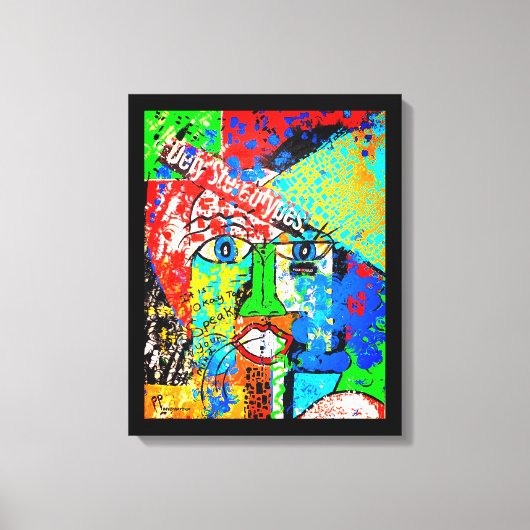 ステレオタイプ抽象芸術の拡大キャンバス印刷の定義 キャンバスプリント (正面)