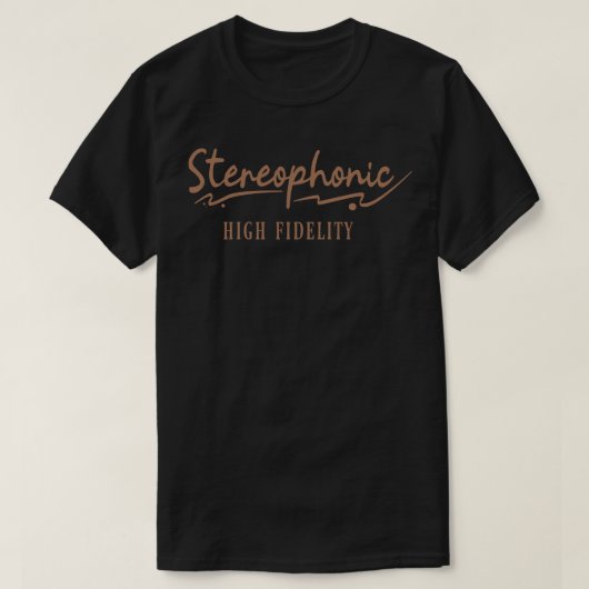 ステレオ高忠実度ヴィンテージ Tシャツ (デザイン正面)