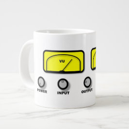 "ステレオ"マグデザイン ジャンボコーヒーマグカップ