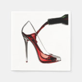 ステレットとワイン スタンダードカクテルナプキン (正面)