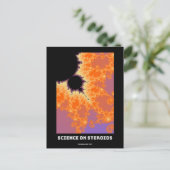 ステロイドに関する科学Mandelbrot fractal – 科学 ポストカード (スタンド正面)
