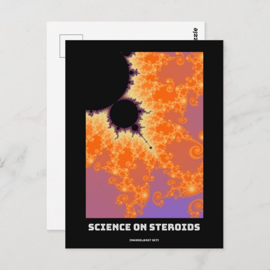 ステロイドに関する科学Mandelbrot fractal – 科学 ポストカード (正面/裏面)