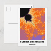 ステロイドのフラクタルに関する科学 ポストカード (正面/裏面)