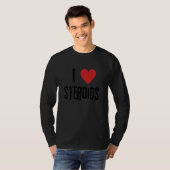 ステロイド大好き トレンボロン 筋肉増強 Tシャツ (正面フル)