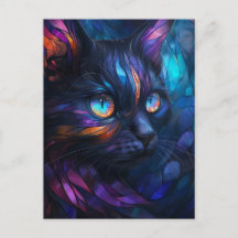 ステンお洒落ドカラフルグラス猫