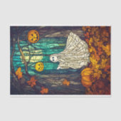 ステンお洒落ドグラス幽霊AB5デコページ 薄葉紙 (正面)