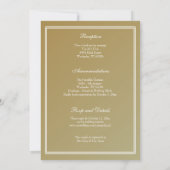 ステンエレガントドグラスクリスチャン結婚ズ 招待状 (裏面)