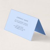 ステンエレガントドグラスブラックシルバーブルー 名刺 (裏面)