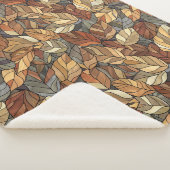 ステンエレガントドグラス紅葉素朴 – 秋 シェルパブランケット (3/4)