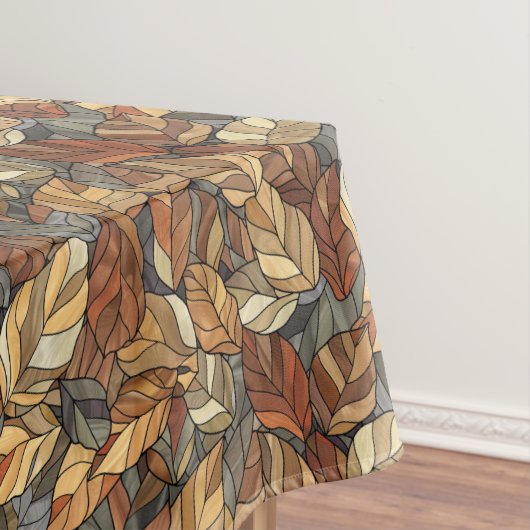 ステンエレガントドグラス紅葉素朴 – 秋 テーブルクロス (インサイチュ)