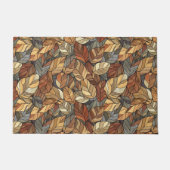 ステンエレガントドグラス紅葉素朴 – 秋 ドアマット (正面)