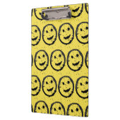 ステンカッコいいドハッピー笑顔顔のパターン黄色 クリップボード (左)
