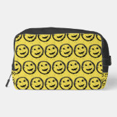 ステンカッコいいドハッピー笑顔顔のパターン黄色 ドップキット (裏面)