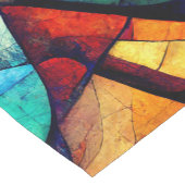 ステンカラフルドガラス抽象化 ショートテーブルランナー (コーナー)