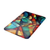 ステンカラフルドガラス抽象化 バスマット (アングル)