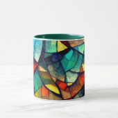 ステンカラフルドガラス抽象化 マグカップ (中央)