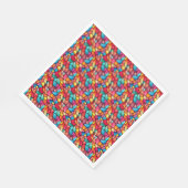 ステンカラフルドグラスの背景 スタンダードランチョンナプキン (角)