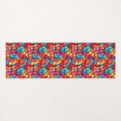 ステンカラフルドグラスの背景 ヨガマット (裏面(横))