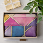 ステンカラフルドグラスアートティッシュペーパー 薄葉紙 (ギフト)