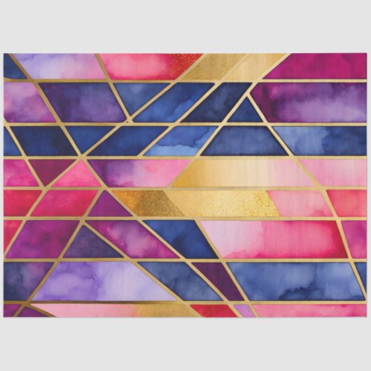 ステンカラフルドグラスアートティッシュペーパー 薄葉紙 (正面)